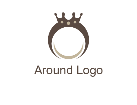ring with a crown mounting logo