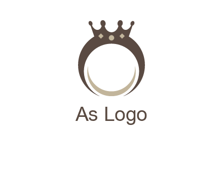 ring with a crown mounting logo