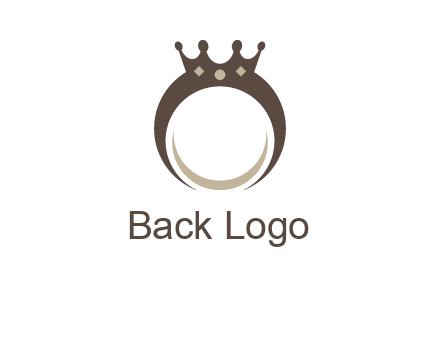 ring with a crown mounting logo