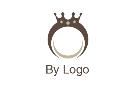 ring with a crown mounting logo
