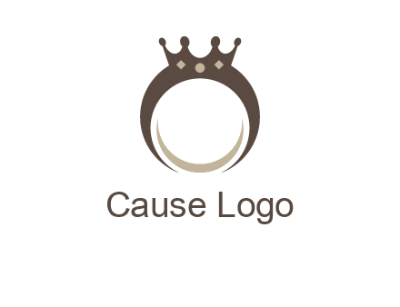 ring with a crown mounting logo