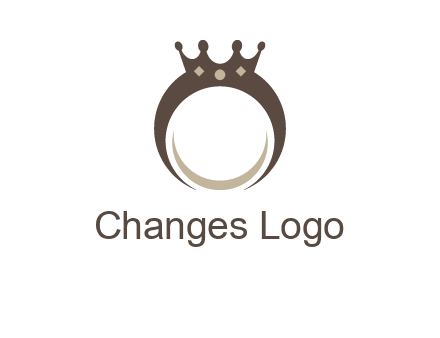 ring with a crown mounting logo