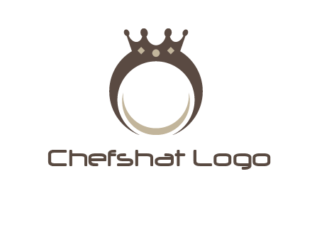 ring with a crown mounting logo