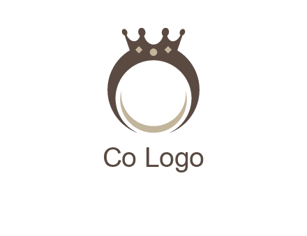 ring with a crown mounting logo