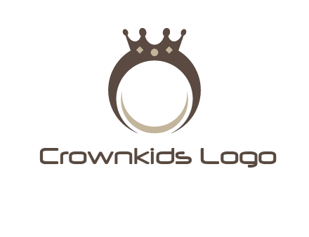 ring with a crown mounting logo