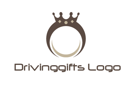 ring with a crown mounting logo