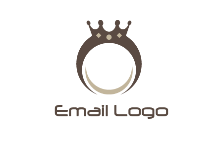 ring with a crown mounting logo