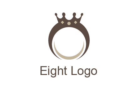ring with a crown mounting logo