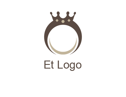 ring with a crown mounting logo