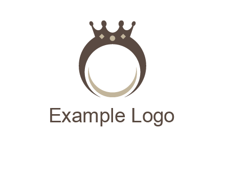 ring with a crown mounting logo