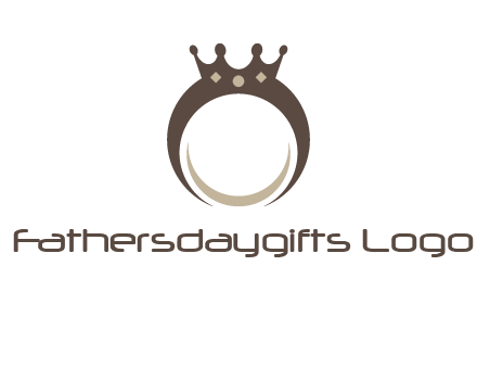 ring with a crown mounting logo