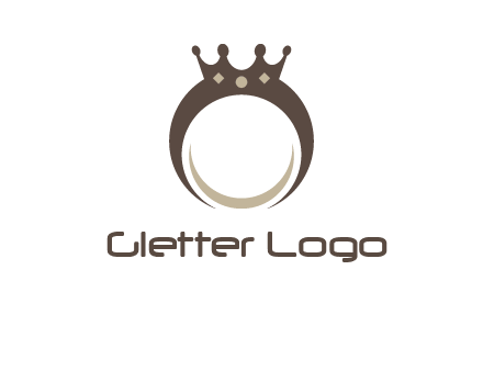 ring with a crown mounting logo
