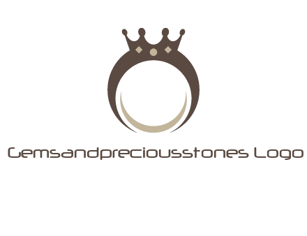 ring with a crown mounting logo