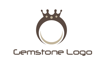 ring with a crown mounting logo