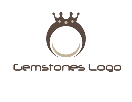 ring with a crown mounting logo