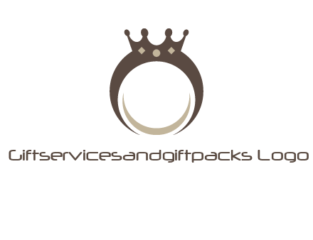 ring with a crown mounting logo
