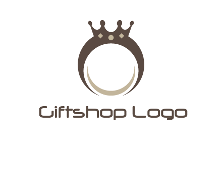 ring with a crown mounting logo