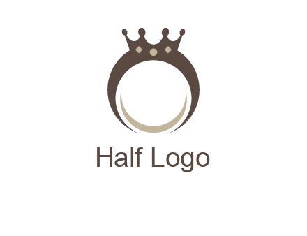ring with a crown mounting logo