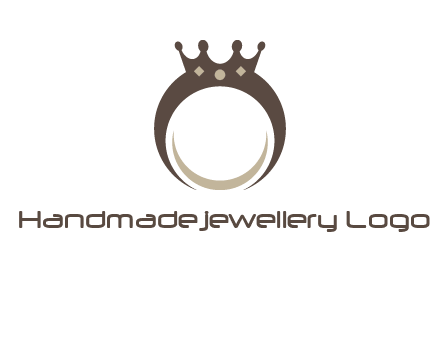 ring with a crown mounting logo