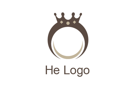 ring with a crown mounting logo