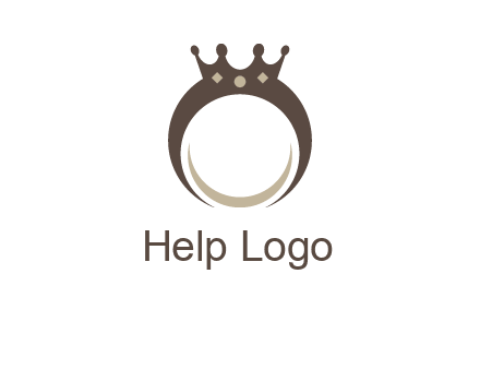 ring with a crown mounting logo