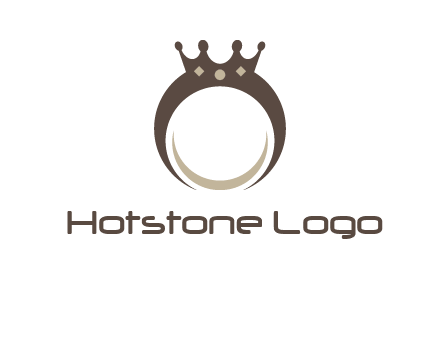 ring with a crown mounting logo