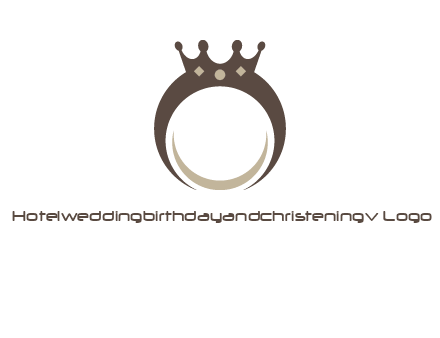 ring with a crown mounting logo