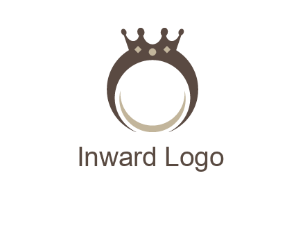 ring with a crown mounting logo
