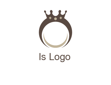 ring with a crown mounting logo