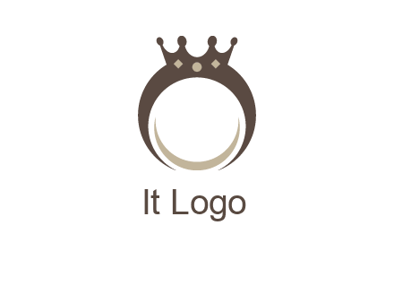 ring with a crown mounting logo