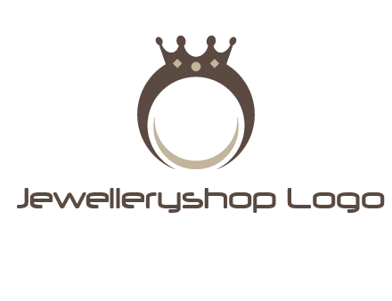 ring with a crown mounting logo