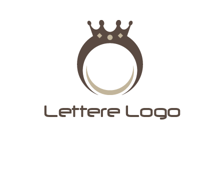 ring with a crown mounting logo
