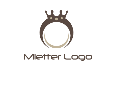 ring with a crown mounting logo