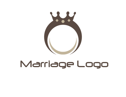 ring with a crown mounting logo