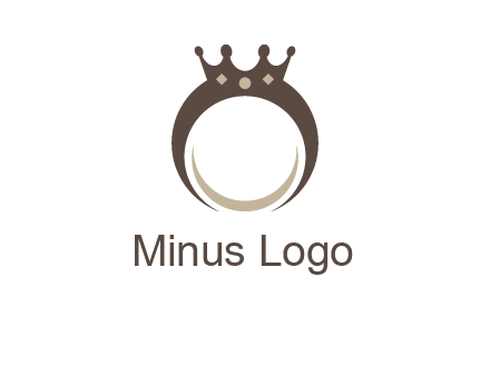 ring with a crown mounting logo