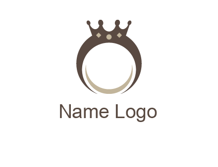 ring with a crown mounting logo