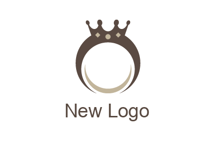 ring with a crown mounting logo