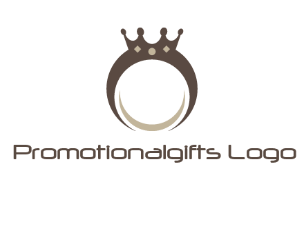 ring with a crown mounting logo