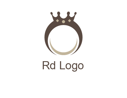 ring with a crown mounting logo