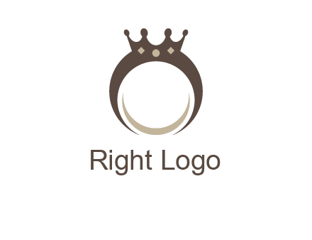 ring with a crown mounting logo