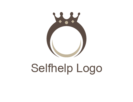 ring with a crown mounting logo