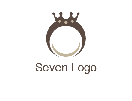ring with a crown mounting logo