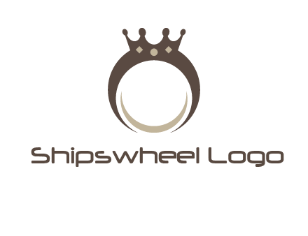 ring with a crown mounting logo