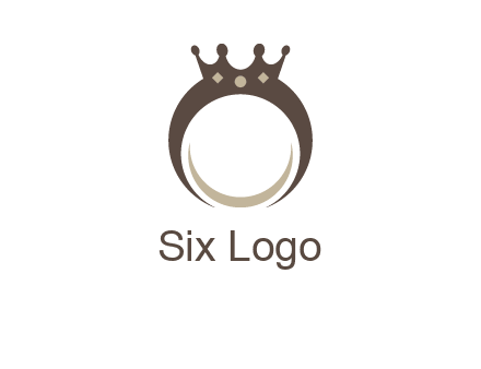ring with a crown mounting logo