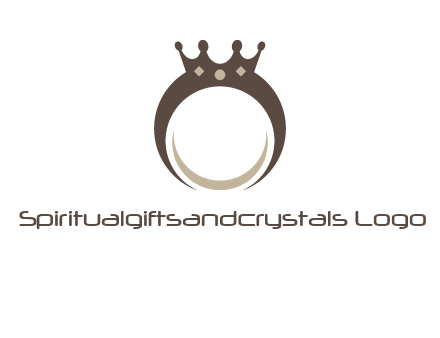 ring with a crown mounting logo