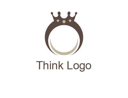 ring with a crown mounting logo