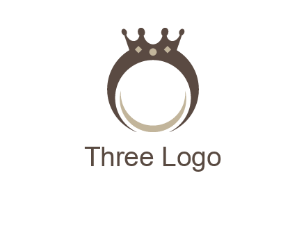 ring with a crown mounting logo