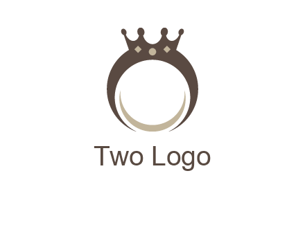 ring with a crown mounting logo
