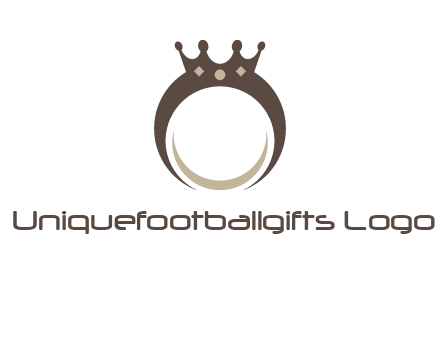ring with a crown mounting logo