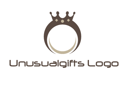 ring with a crown mounting logo